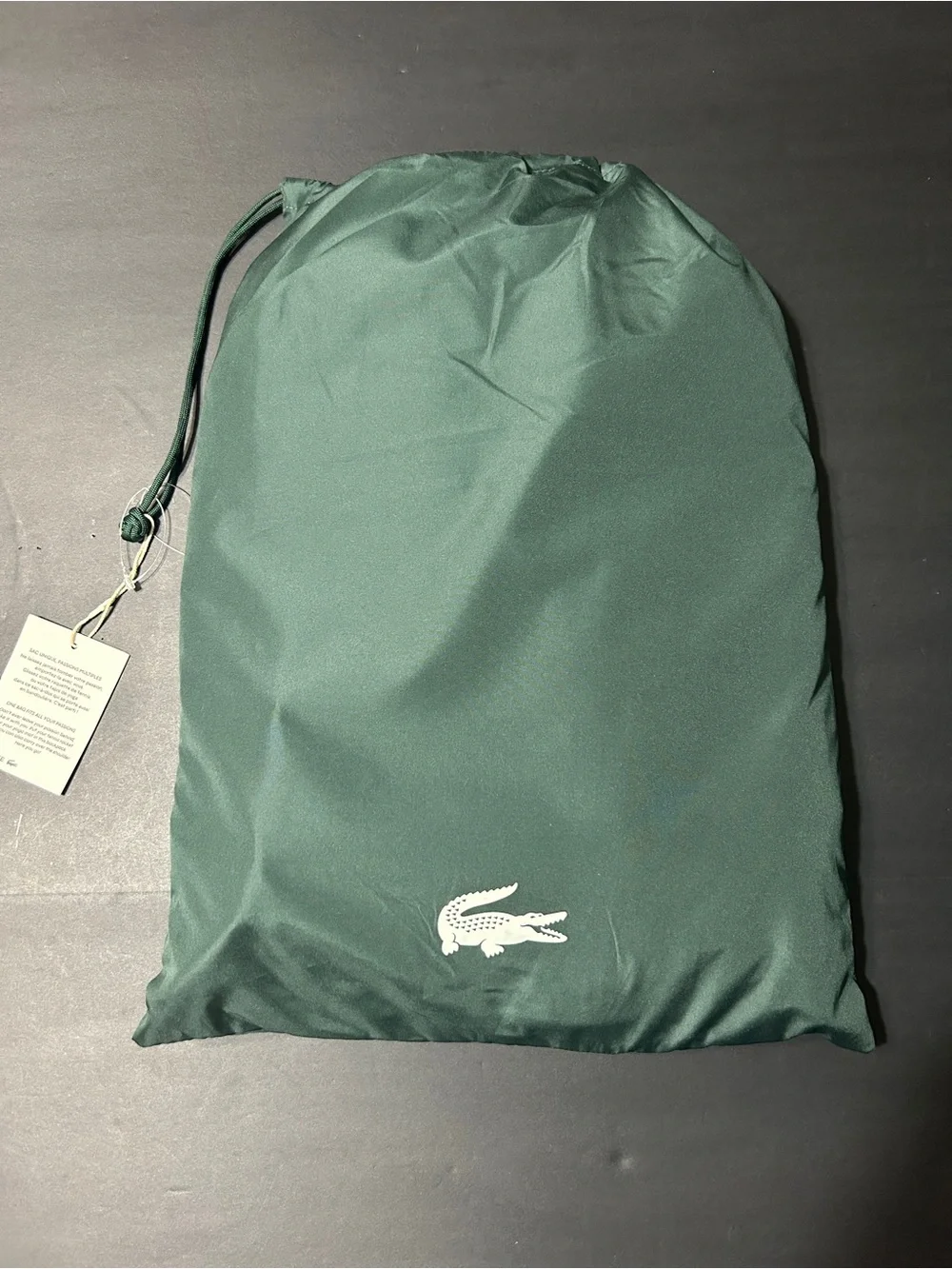 LACOSTE 2in1 100% RECYCLED BACKPACK GREEN